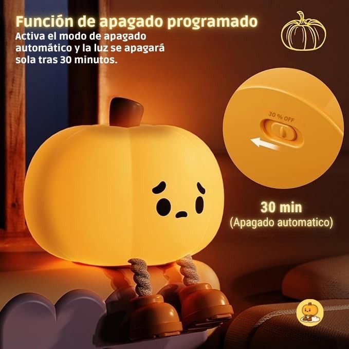 SpookyLamp: Lámpara Calabaza de Silicona